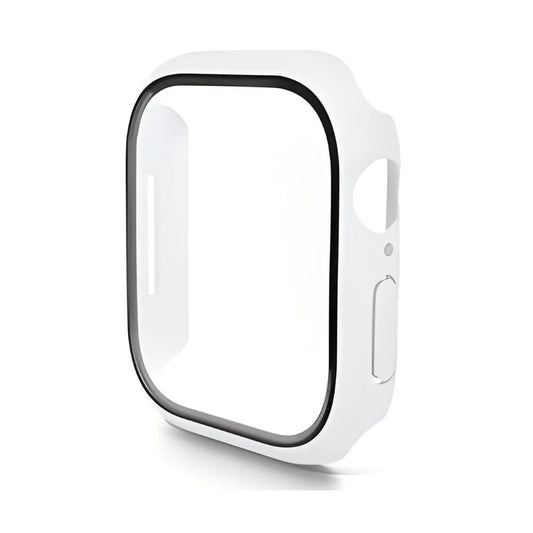 For Apple Watch Series 10 42mm ENKAY Hat-Prince 2-in-1 Rubberized Hard PC Frame with 9H Tempered Glass Screen Protector