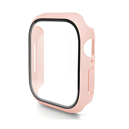 For Apple Watch Series 10 42mm ENKAY Hat-Prince 2-in-1 Rubberized Hard PC Frame with 9H Tempered Glass Screen Protector