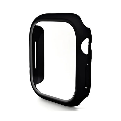 For Apple Watch Series 10 42mm ENKAY Hat-Prince 2-in-1 Rubberized Hard PC Frame with 9H Tempered Glass Screen Protector