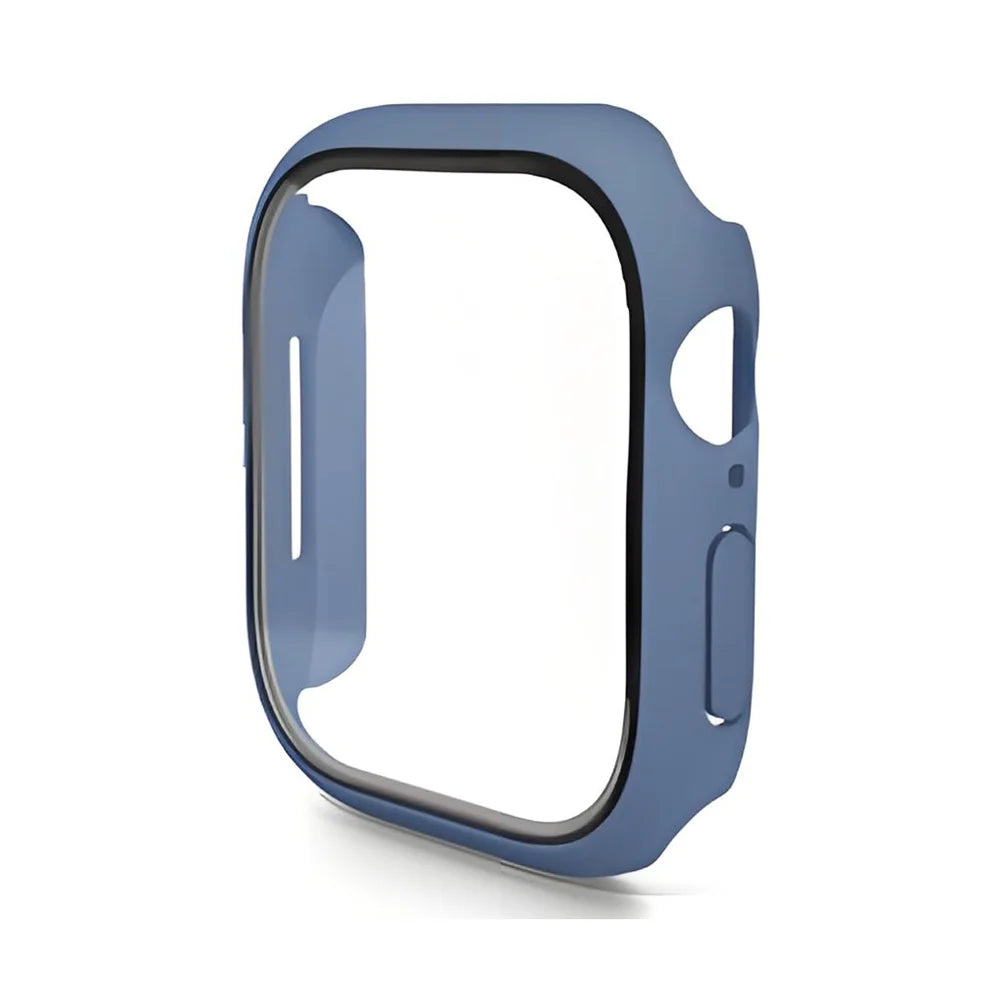 For Apple Watch Series 10 42mm ENKAY Hat-Prince 2-in-1 Rubberized Hard PC Frame with 9H Tempered Glass Screen Protector