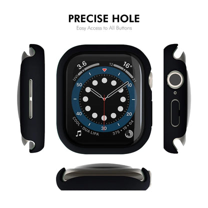 For Apple Watch Series 10 42mm ENKAY Hat-Prince 2-in-1 Rubberized Hard PC Frame with 9H Tempered Glass Screen Protector