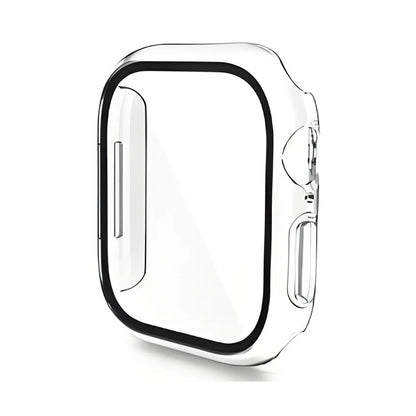 For Apple Watch Series 10 42mm ENKAY Hat-Prince 2-in-1 Rubberized Hard PC Frame with 9H Tempered Glass Screen Protector