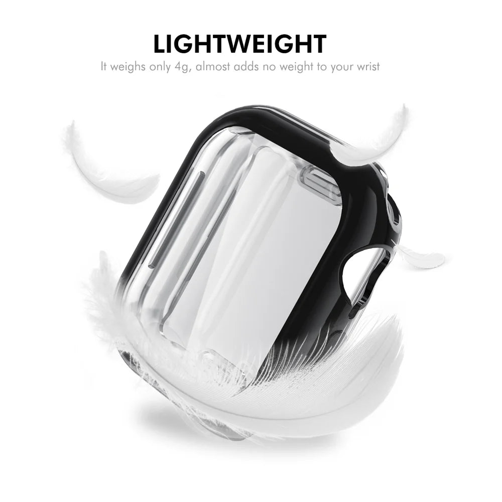 For Apple Watch Series 10 46mm ENKAY Hat-Prince TPU Watch Case Electroplating Watch Cover with Screen Protector