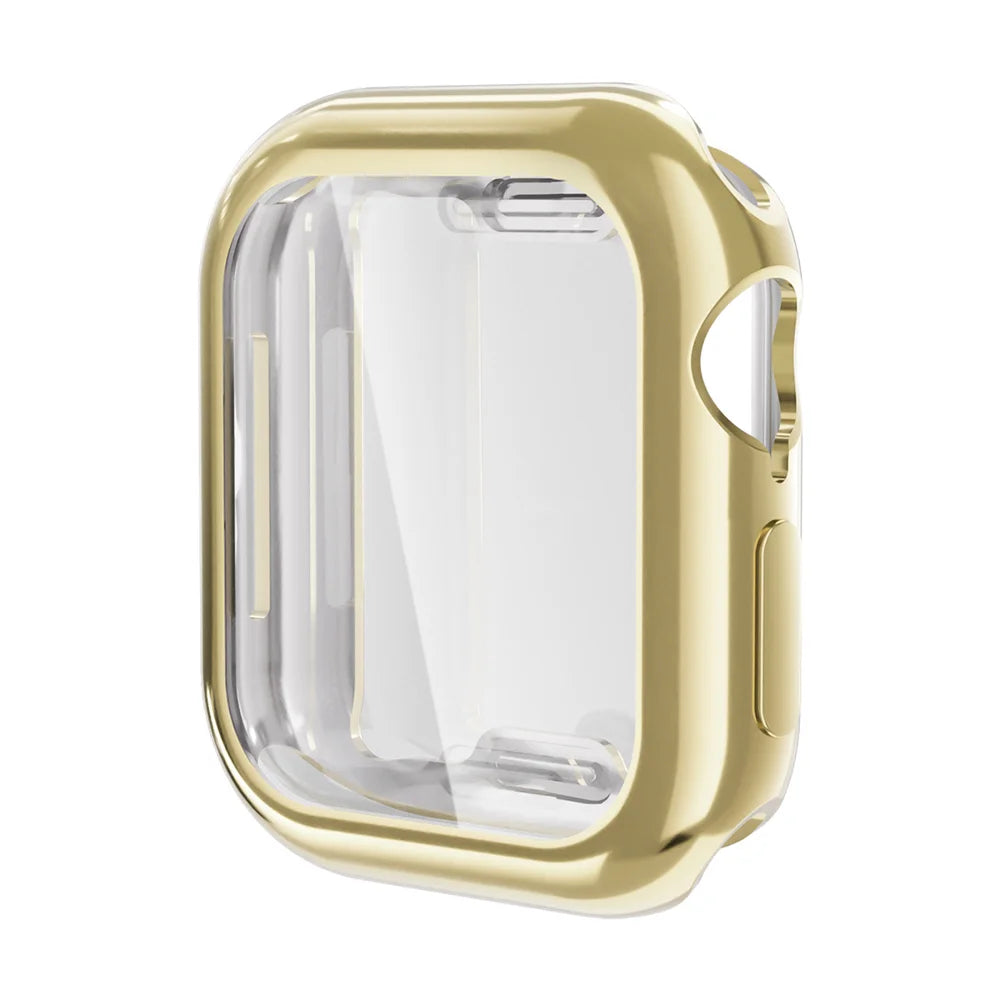 For Apple Watch Series 10 42mm ENKAY Hat-Prince TPU Watch Case Electroplating Watch Cover with Screen Protector