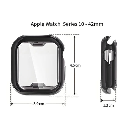For Apple Watch Series 10 42mm ENKAY Hat-Prince TPU Watch Case Electroplating Watch Cover with Screen Protector