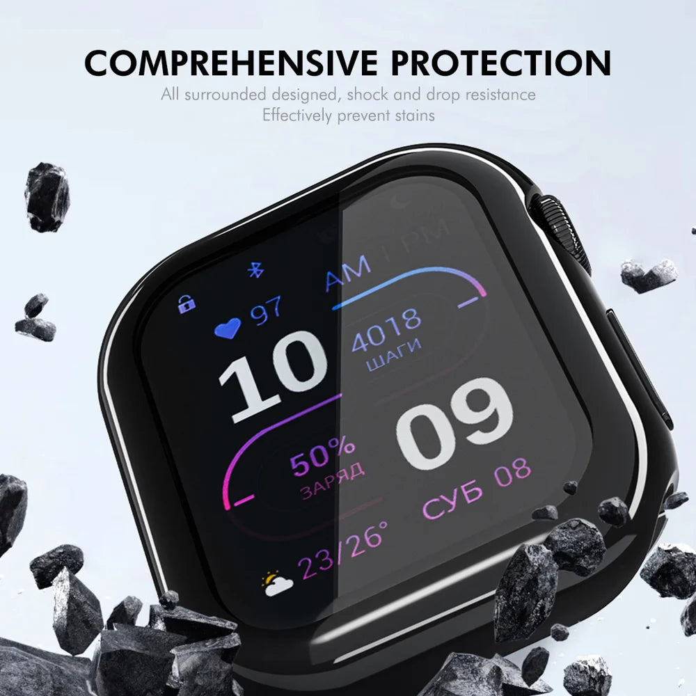 For Apple Watch Series 10 42mm ENKAY Hat-Prince TPU Watch Case Electroplating Watch Cover with Screen Protector