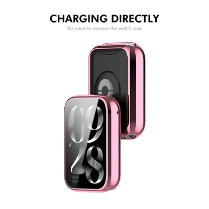 For Xiaomi Smart Band 8 Pro ENKAY Hat-Prince TPU Watch Case Electroplating Watch Cover with Screen Protector