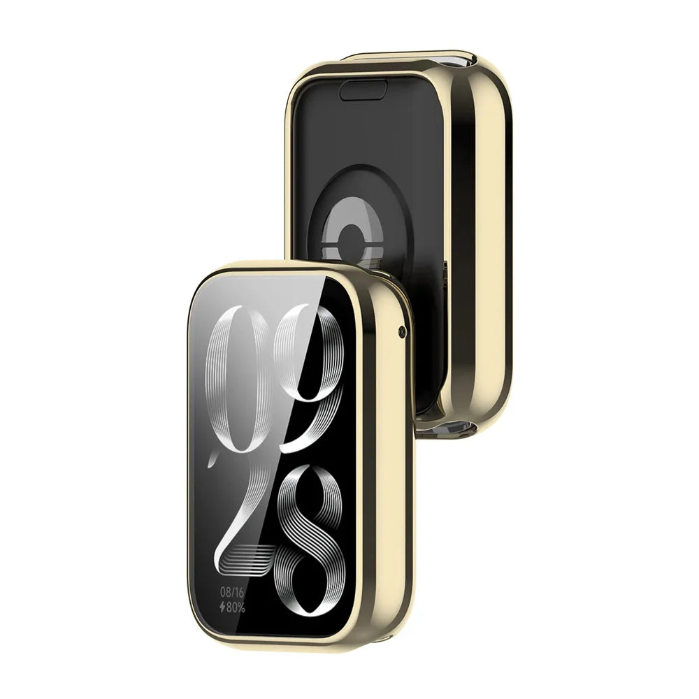 For Xiaomi Smart Band 8 Pro ENKAY Hat-Prince TPU Watch Case Electroplating Watch Cover with Screen Protector
