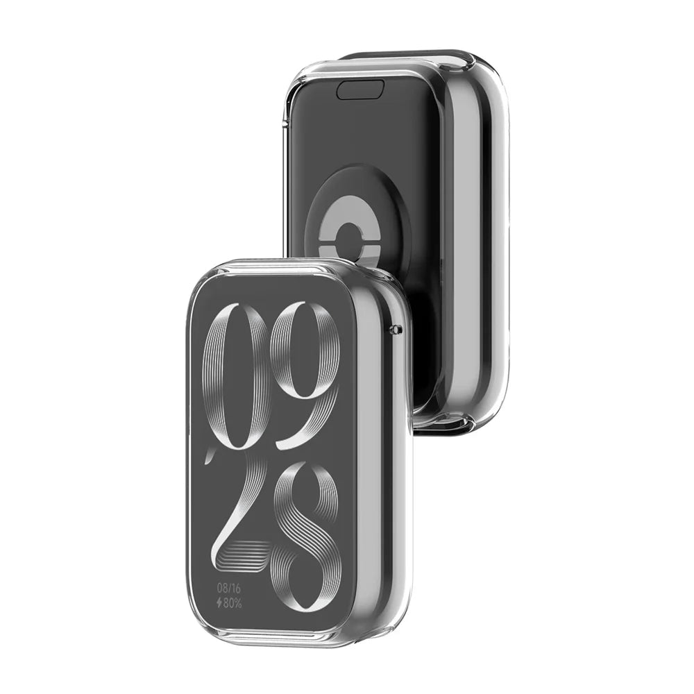 For Xiaomi Smart Band 8 Pro ENKAY Hat-Prince TPU Watch Case Electroplating Watch Cover with Screen Protector