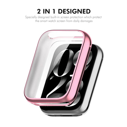 For Xiaomi Smart Band 8 Pro ENKAY Hat-Prince TPU Watch Case Electroplating Watch Cover with Screen Protector
