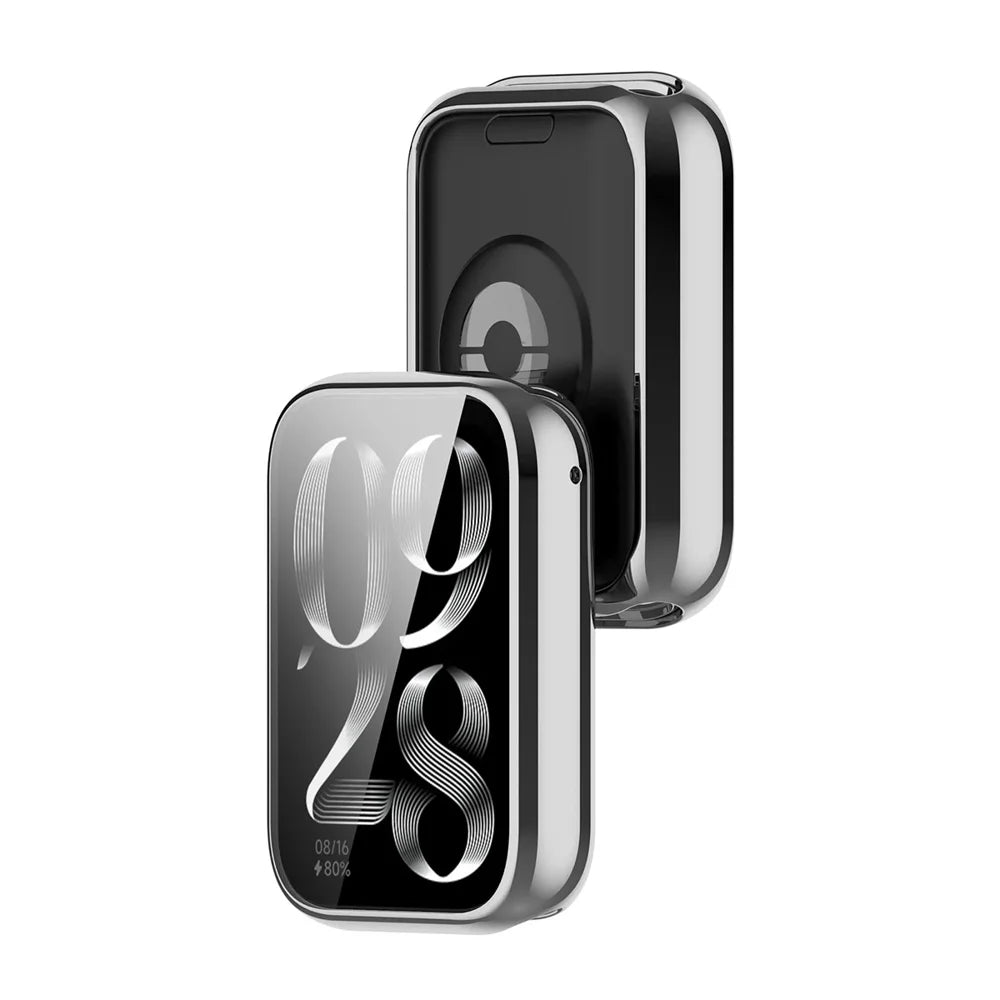 For Xiaomi Smart Band 8 Pro ENKAY Hat-Prince TPU Watch Case Electroplating Watch Cover with Screen Protector