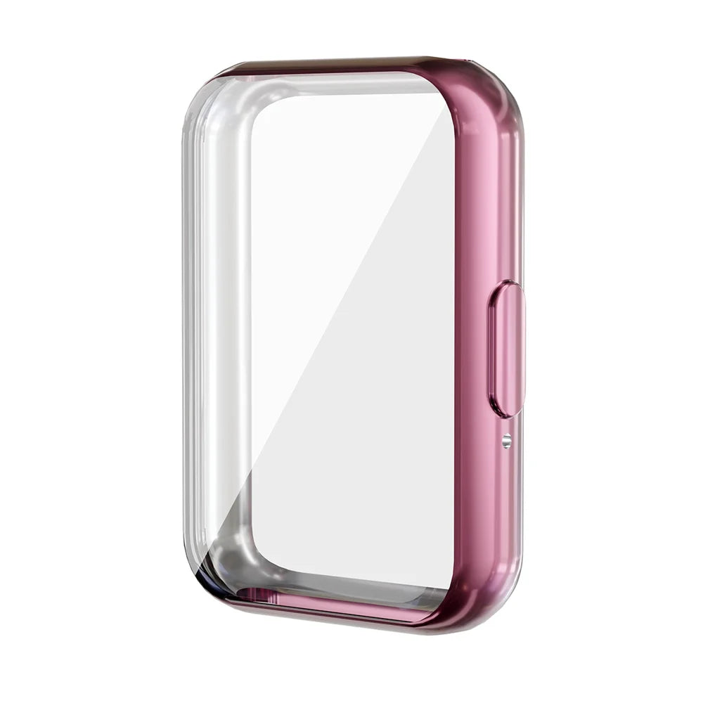 For Samsung Galaxy Fit3 ENKAY Hat-Prince TPU Watch Case Electroplating Watch Cover with Screen Protector