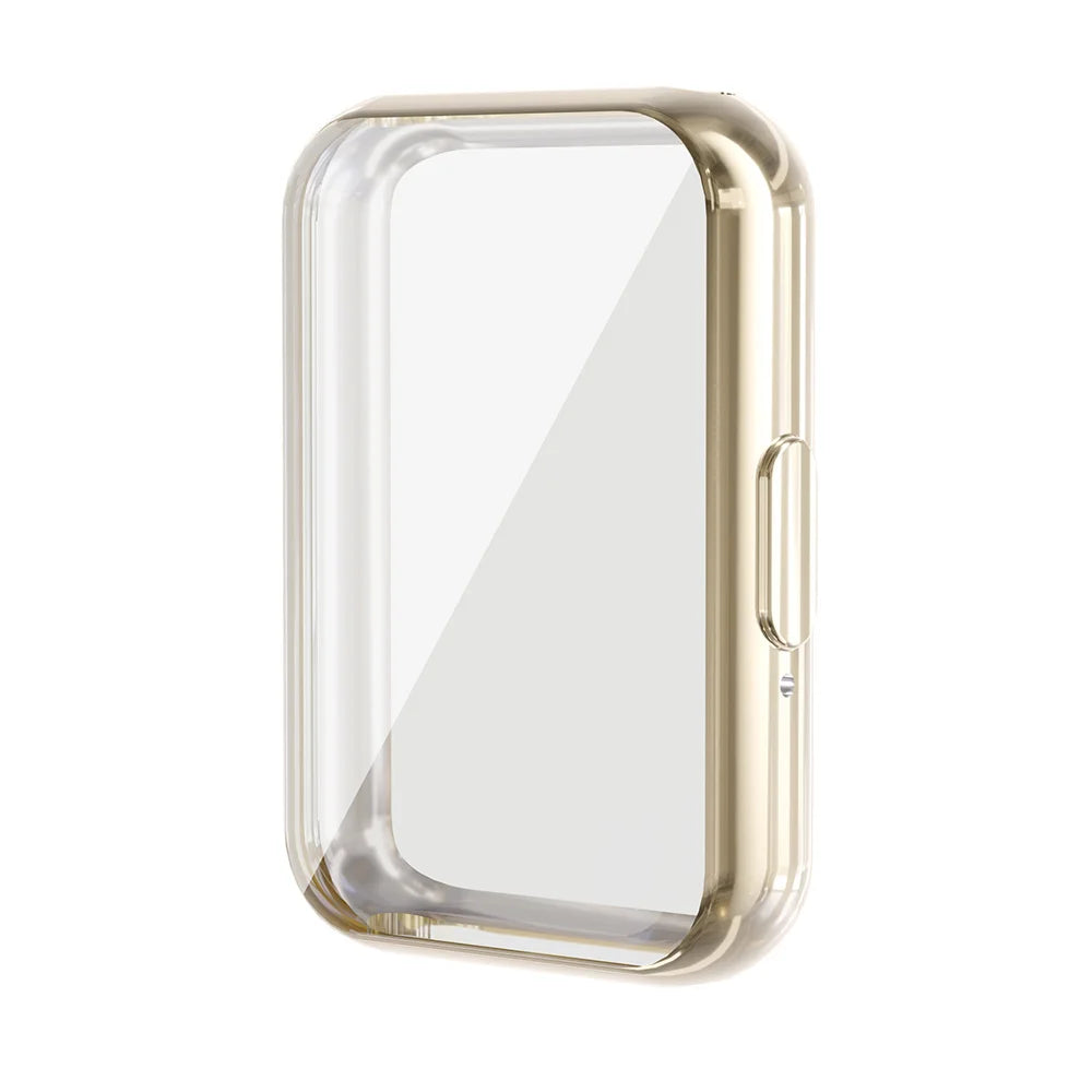 For Samsung Galaxy Fit3 ENKAY Hat-Prince TPU Watch Case Electroplating Watch Cover with Screen Protector