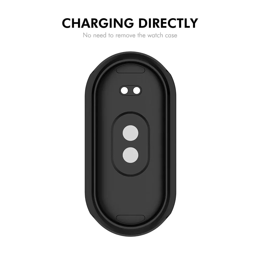 For Xiaomi Mi Band 9 / Xiaomi Mi Band 9 NFC ENKAY Hat-Prince TPU Watch Case Electroplating Watch Cover with Screen Protector
