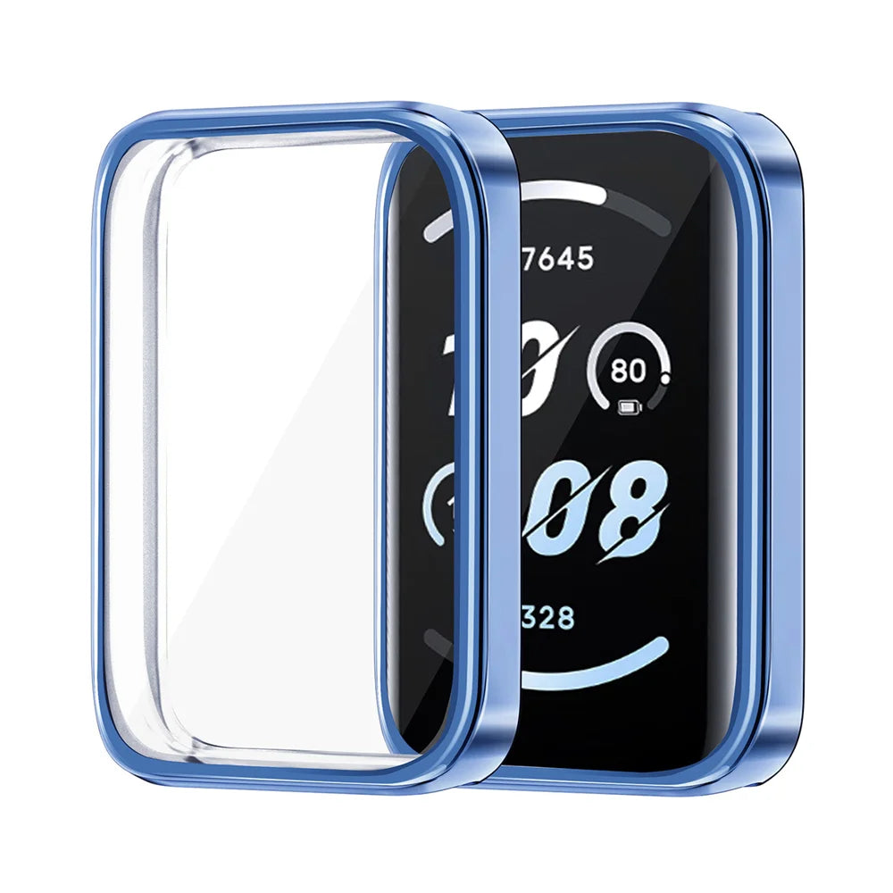 For Honor Band 9 ENKAY Hat-Prince TPU Watch Case Electroplating Watch Cover with Screen Protector