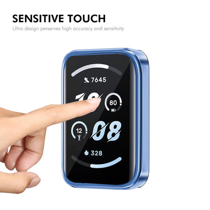 For Honor Band 9 ENKAY Hat-Prince TPU Watch Case Electroplating Watch Cover with Screen Protector