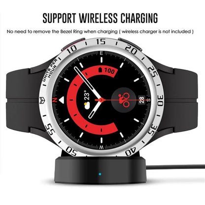 For Samsung Galaxy Watch 5 Pro 45mm Metal Watch Case Cover Quick Release Sports Watch Case Protector with Dial Plate