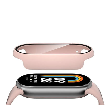 For Xiaomi Smart Band 8 Watch Cover Hard PC Overall Protective Case with Tempered Glass Screen Protector