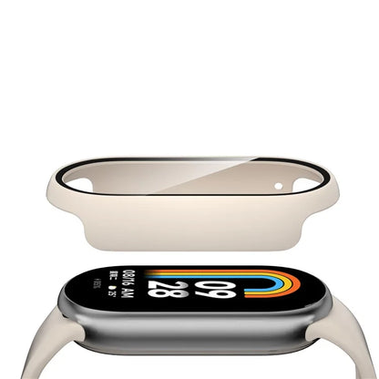 For Xiaomi Smart Band 8 Watch Cover Hard PC Overall Protective Case with Tempered Glass Screen Protector