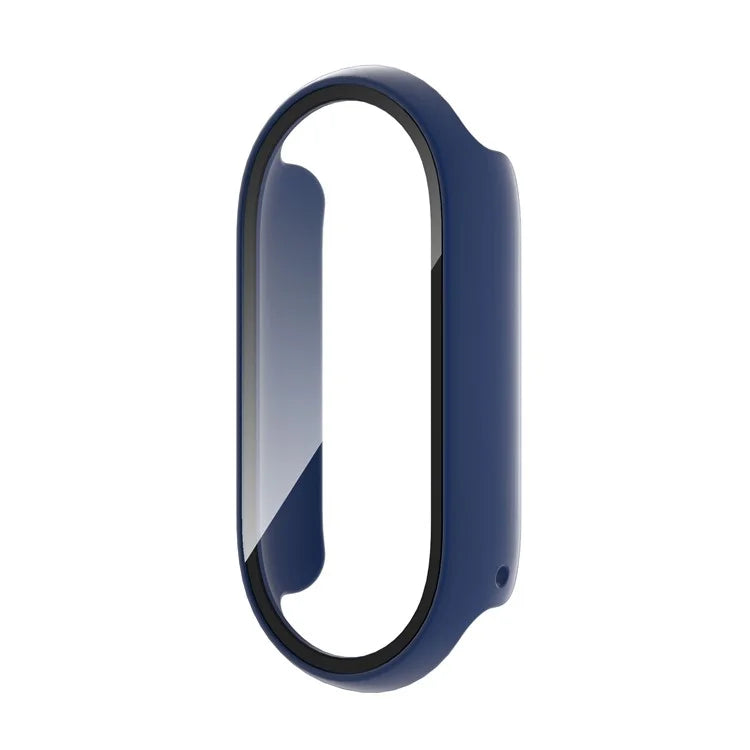 For Xiaomi Smart Band 8 Watch Cover Hard PC Overall Protective Case with Tempered Glass Screen Protector