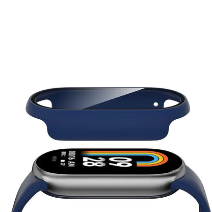 For Xiaomi Smart Band 8 Watch Cover Hard PC Overall Protective Case with Tempered Glass Screen Protector