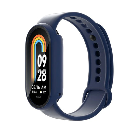 For Xiaomi Smart Band 8 Watch Cover Hard PC Overall Protective Case with Tempered Glass Screen Protector