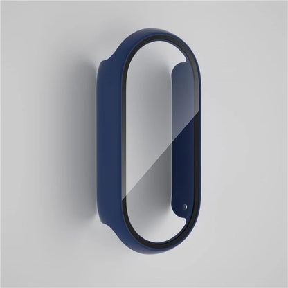 For Xiaomi Smart Band 8 Watch Cover Hard PC Overall Protective Case with Tempered Glass Screen Protector
