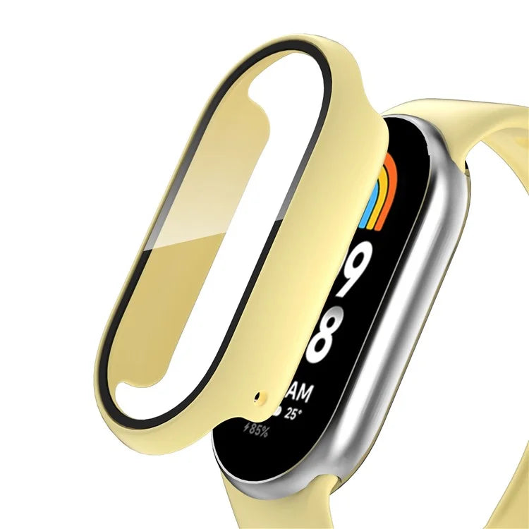 For Xiaomi Smart Band 8 Watch Cover Hard PC Overall Protective Case with Tempered Glass Screen Protector