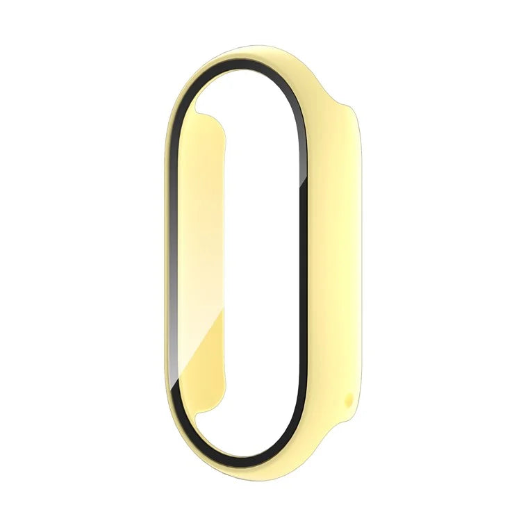 For Xiaomi Smart Band 8 Watch Cover Hard PC Overall Protective Case with Tempered Glass Screen Protector