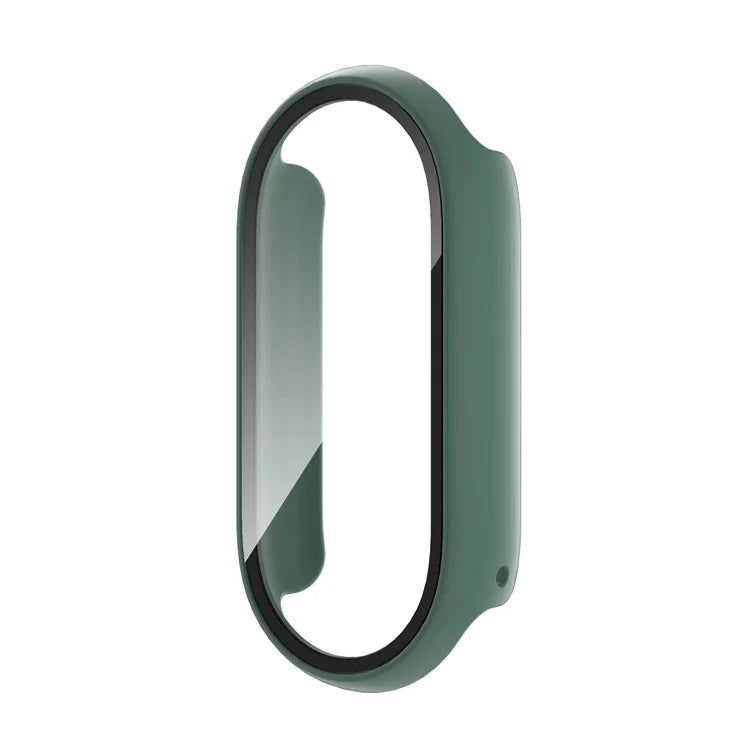 For Xiaomi Smart Band 8 Watch Cover Hard PC Overall Protective Case with Tempered Glass Screen Protector