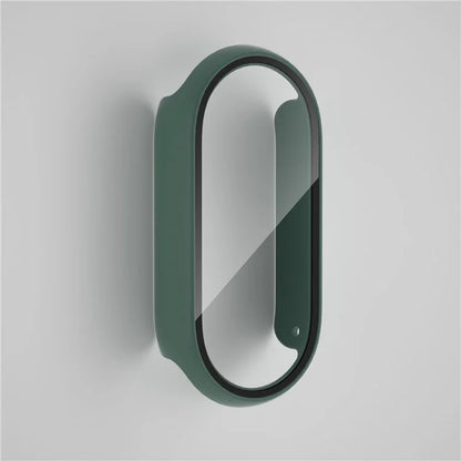 For Xiaomi Smart Band 8 Watch Cover Hard PC Overall Protective Case with Tempered Glass Screen Protector