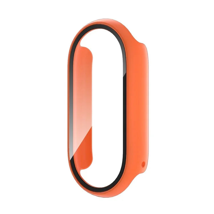 For Xiaomi Smart Band 8 Watch Cover Hard PC Overall Protective Case with Tempered Glass Screen Protector