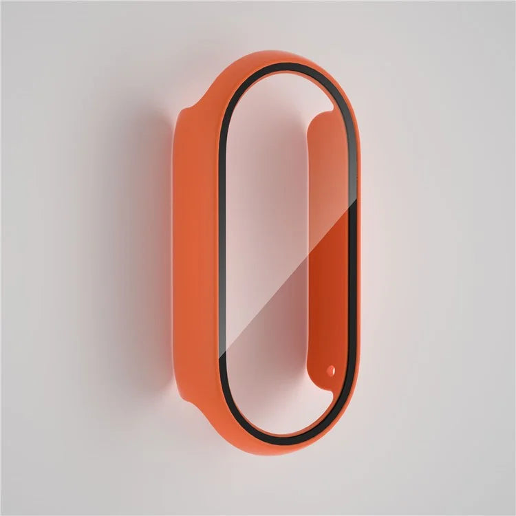 For Xiaomi Smart Band 8 Watch Cover Hard PC Overall Protective Case with Tempered Glass Screen Protector