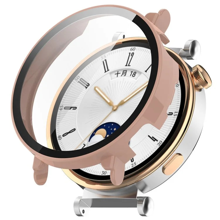 For Huawei Watch GT 4 41mm Hard PC Case with Tempered Glass Film Full Coverage Watch Cover