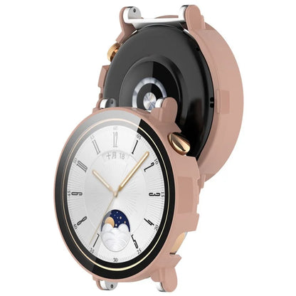 For Huawei Watch GT 4 41mm Hard PC Case with Tempered Glass Film Full Coverage Watch Cover