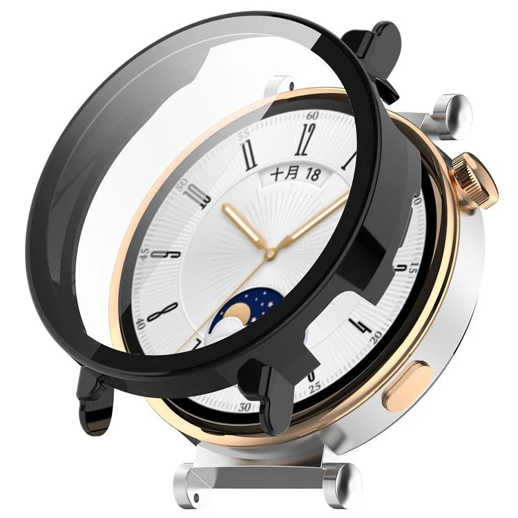 For Huawei Watch GT 4 41mm Hard PC Case with Tempered Glass Film Full Coverage Watch Cover