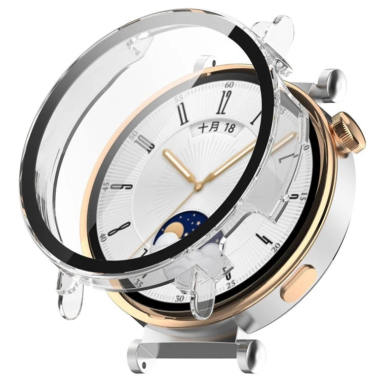 For Huawei Watch GT 4 41mm Hard PC Case with Tempered Glass Film Full Coverage Watch Cover