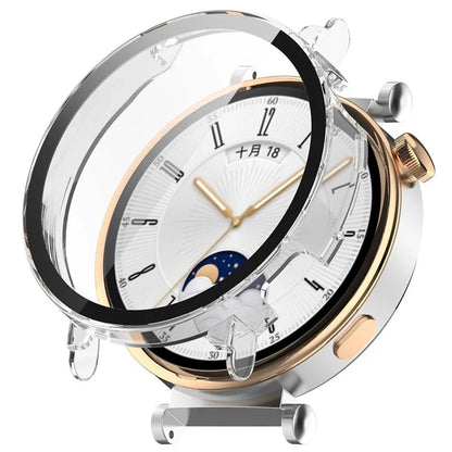 For Huawei Watch GT 4 41mm Hard PC Case with Tempered Glass Film Full Coverage Watch Cover