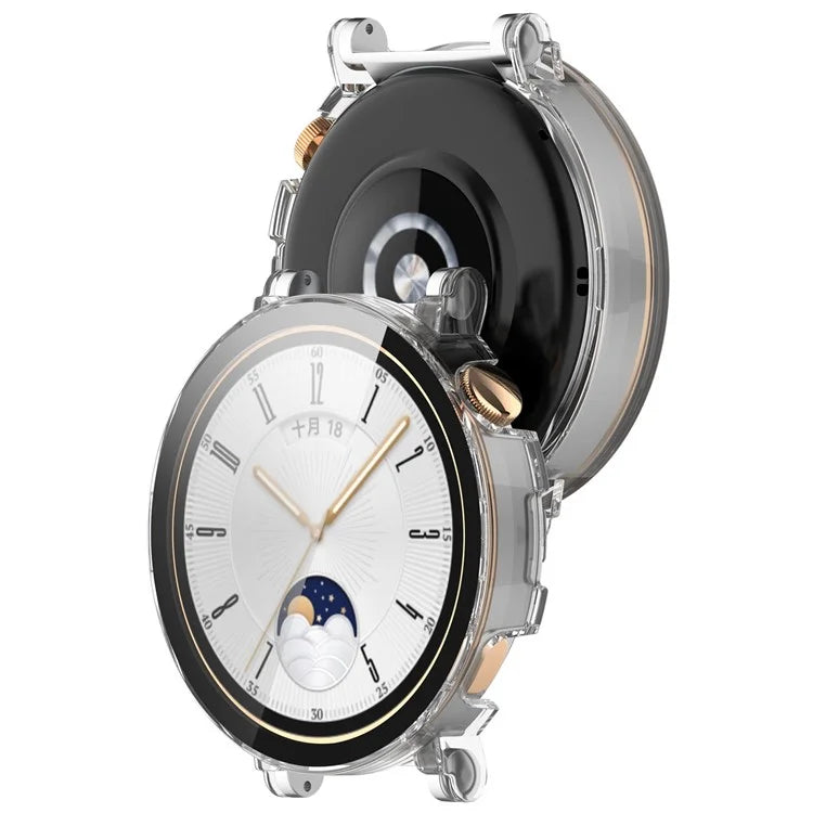 For Huawei Watch GT 4 41mm Hard PC Case with Tempered Glass Film Full Coverage Watch Cover