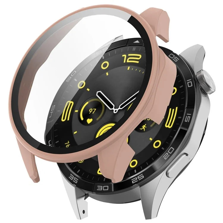 For Huawei Watch GT 4 46mm Case Full Protective Hard PC Cover with Tempered Glass  Screen Protector