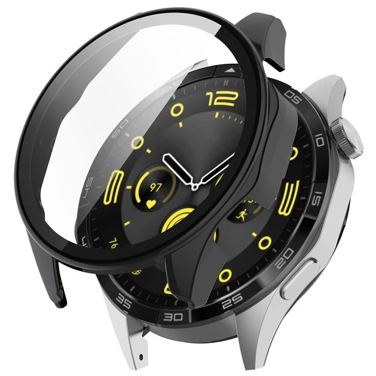 For Huawei Watch GT 4 46mm Case Full Protective Hard PC Cover with Tempered Glass  Screen Protector