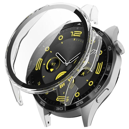 For Huawei Watch GT 4 46mm Case Full Protective Hard PC Cover with Tempered Glass  Screen Protector