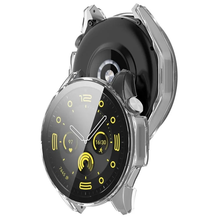 For Huawei Watch GT 4 46mm Case Full Protective Hard PC Cover with Tempered Glass  Screen Protector