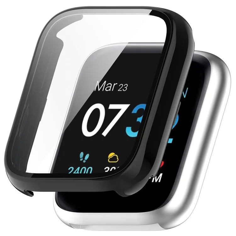 For iTouch Air 3 Protective Frame with Tempered Glass Screen Film Smart Watch Hard PC Bumper Case