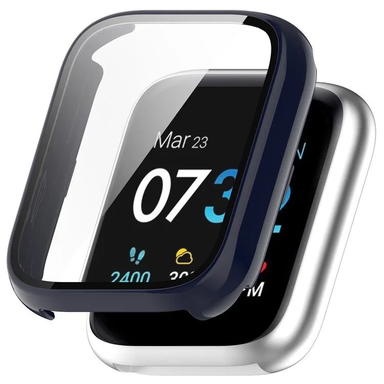 For iTouch Air 3 Protective Frame with Tempered Glass Screen Film Smart Watch Hard PC Bumper Case