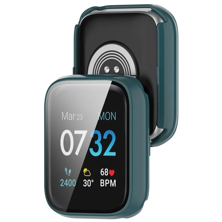 For iTouch Air 3 Protective Frame with Tempered Glass Screen Film Smart Watch Hard PC Bumper Case