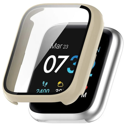 For iTouch Air 3 Protective Frame with Tempered Glass Screen Film Smart Watch Hard PC Bumper Case