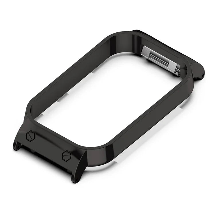 For Xiaomi Smart Band 8 Active / Redmi Smart Band 2 Watch Case Zinc Alloy Frame Work with 18mm Watchband