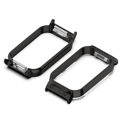 For Xiaomi Smart Band 8 Active / Redmi Smart Band 2 Watch Case Zinc Alloy Frame Work with 18mm Watchband