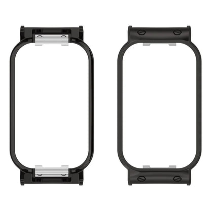 For Xiaomi Smart Band 8 Active / Redmi Smart Band 2 Watch Case Zinc Alloy Frame Work with 18mm Watchband